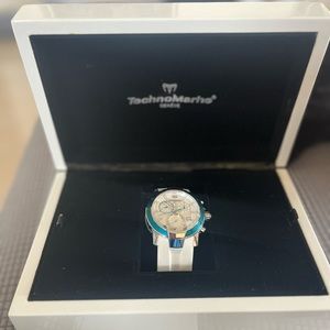 Technomarine white watch men and women